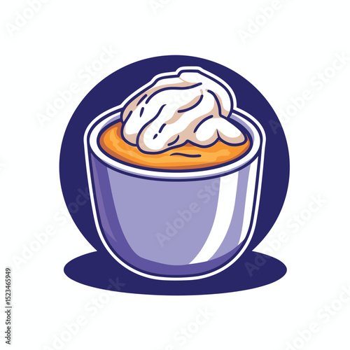 Dessert pudding food sweet custard dish