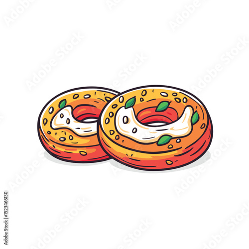 Donuts food snack dessert sweet pastry