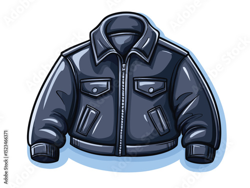 Fashionable gray jacket apparel outerwear casual clothing