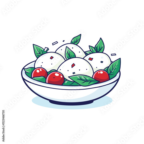 Fresh caprese salad with tomatoes, basil, and mozzarella