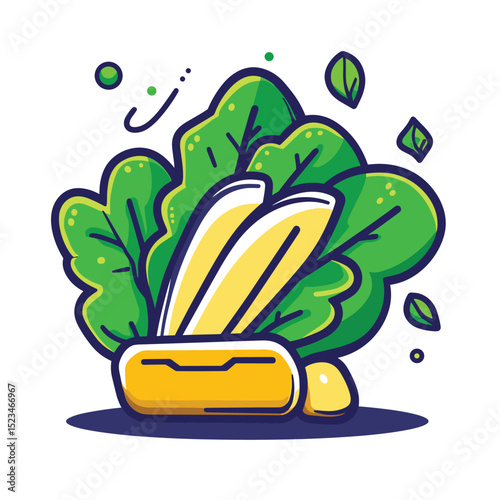 Fresh salad in box meal concept