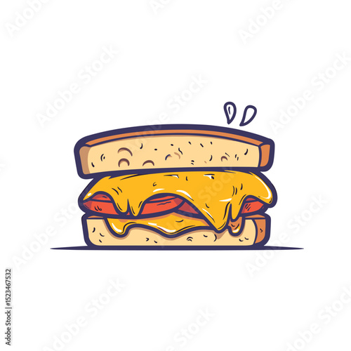 Grilled cheese sandwich meal comfort food