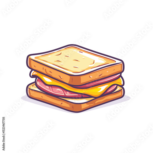 Ham and cheese sandwich snack food