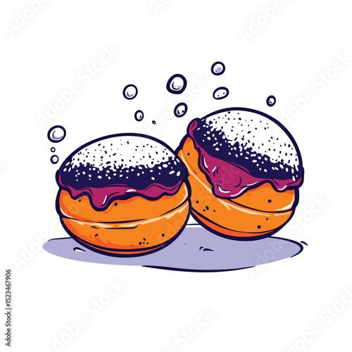 Hanukkah sufganiyot donuts food dessert holiday
