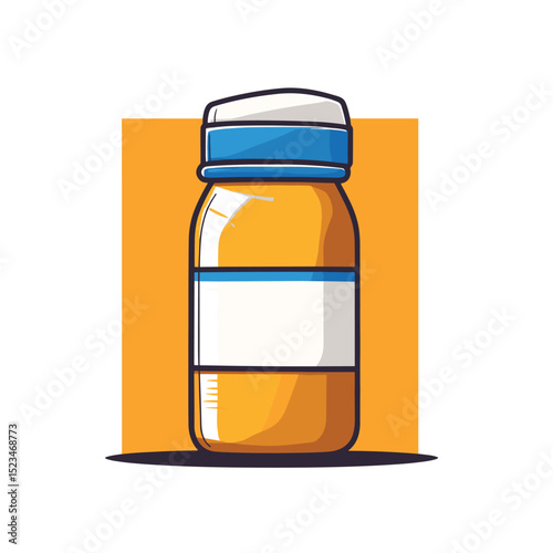 Medicine bottle remedy container capsule pharmacy health