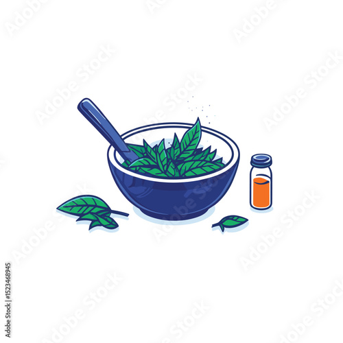 Natural medicine remedy preparation with herbs and liquid