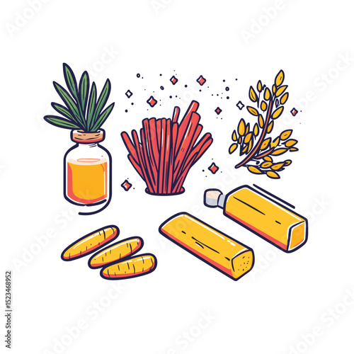 Natural products ingredients for health, wellness, beauty