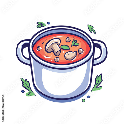 Mushroom soup bowl food meal recipe