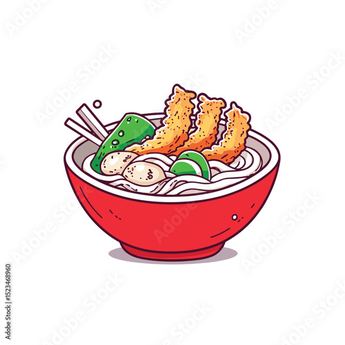 Noodle bowl food meal dish cuisine