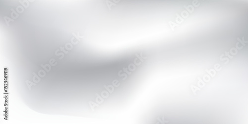 Modern silver foil abstract background with metal mirror texture. Chrome gradient surface with light like could modern