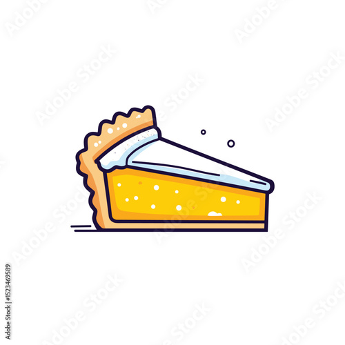 Piece of pie dessert sweet food icon