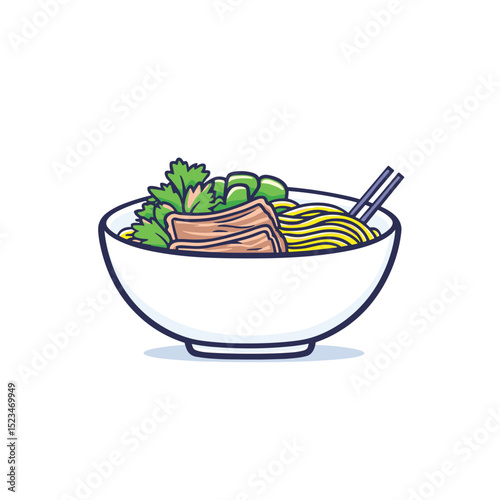 Ramen bowl food lunch noodle dish meal
