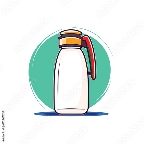 Retro bottle drink container with handle icon