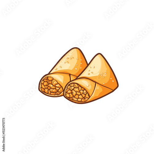 Samosa snack food delicacy pastry cuisine
