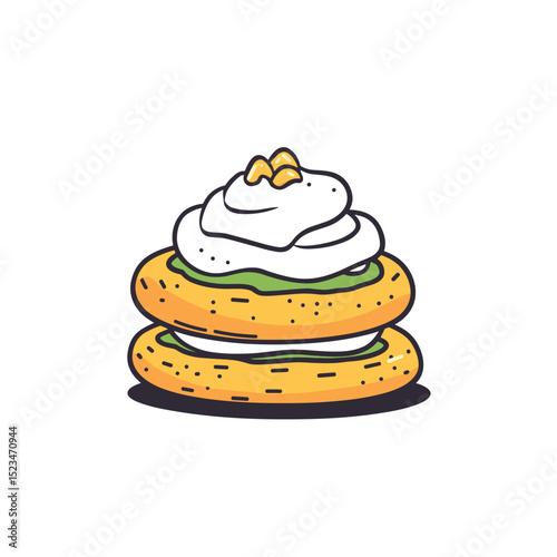 Semla bun dessert food sweet treat