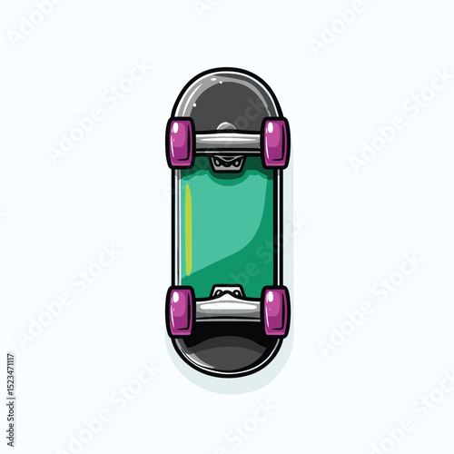 Skateboard equipment extreme sport simple style