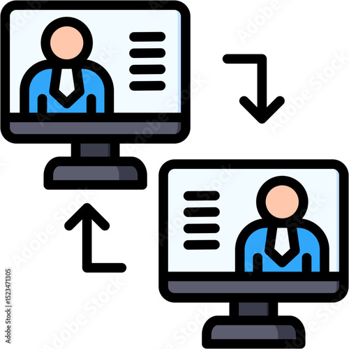 Peer Networking Icon
