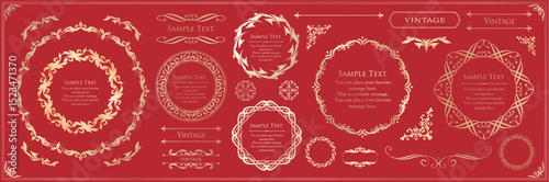 Antique Frame Design Collection: Vintage Decorative Frame Set