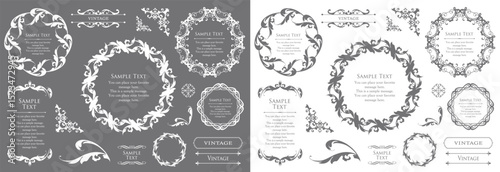 Antique Frame Design Collection: Vintage Decorative Frame Set