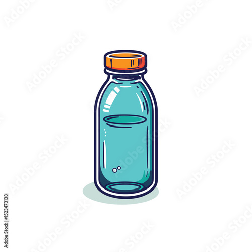 Water bottle container drink aqua liquid hydration