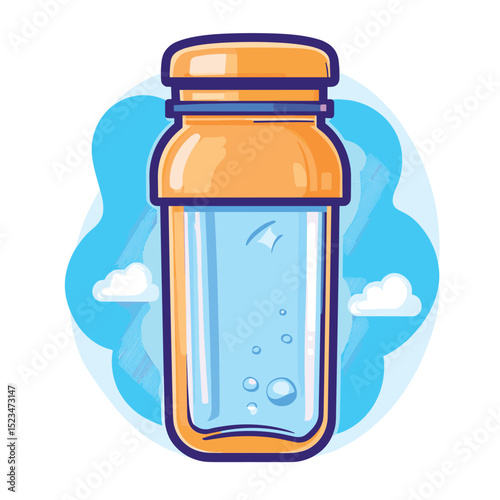 Water bottle hydration drink refreshment clean