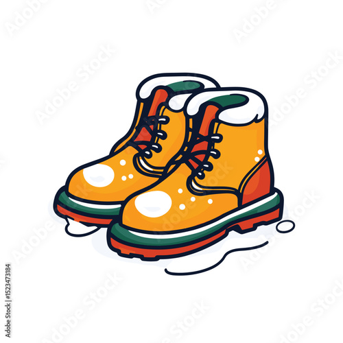 Winter boots footwear gear snow season cold