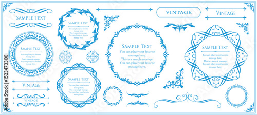 Antique Frame Design Collection: Vintage Decorative Frame Set
