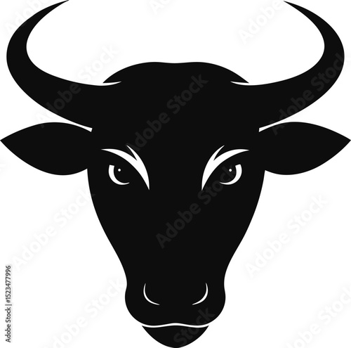 vector illustration of a cow