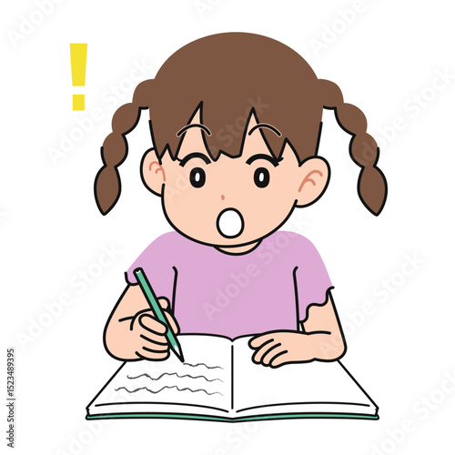 勉強がわかった女の子