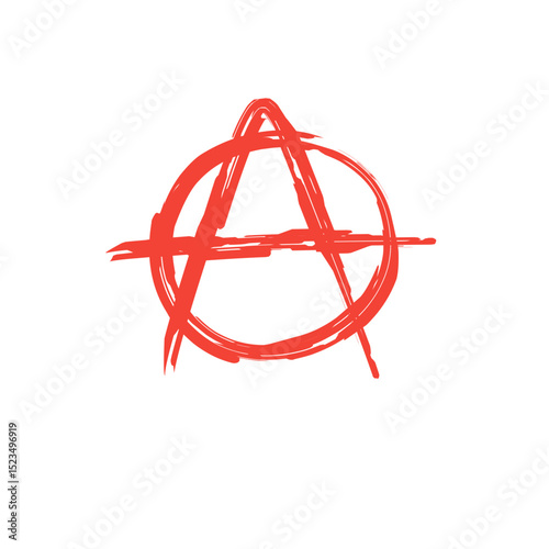 brush stroke symbol anarchist sign