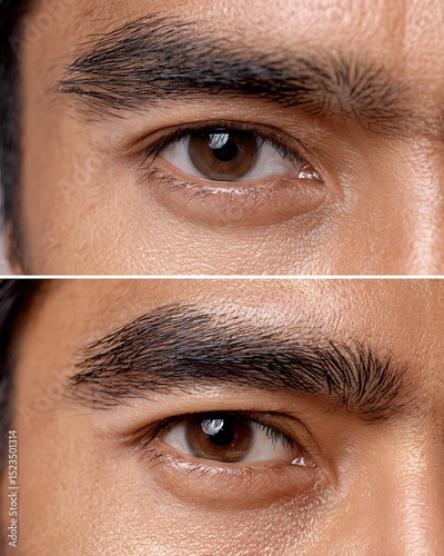 From messy and shapeless eyebrows to clean, naturally shaped eyebrows that are suitable for waxing or plucking.