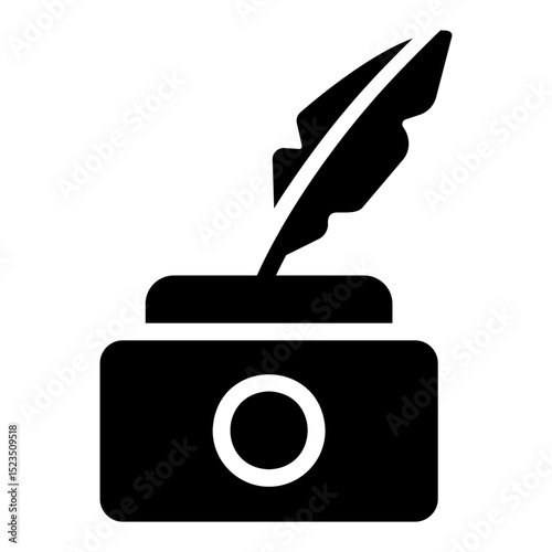 ink bottle Solid icon