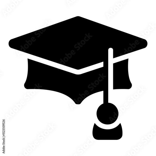 graduation hat Solid icon