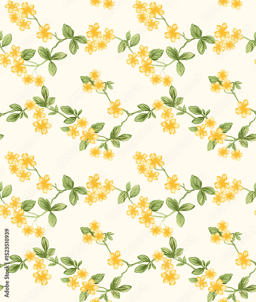 Fototapeta premium seamless floral pattern