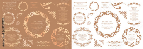 Heritage Elegance Frame Pack: Ornate Vintage Borders