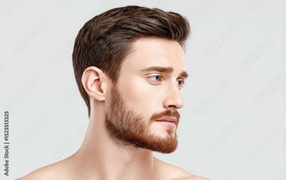 Fototapeta premium Close-up profile of a man (2)