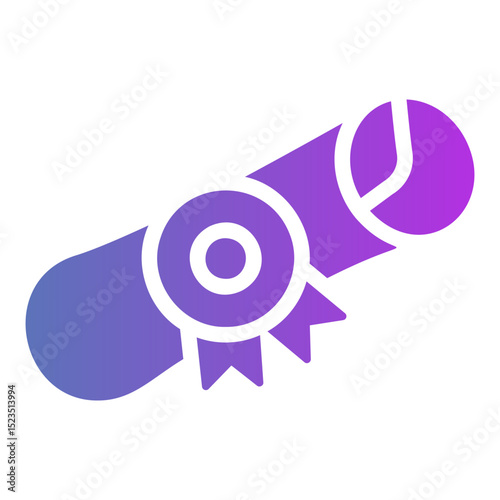 certificate Gradient icon