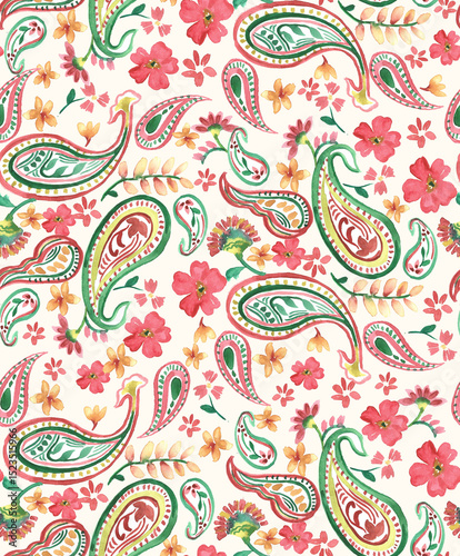 seamless beautiful paisley pattern