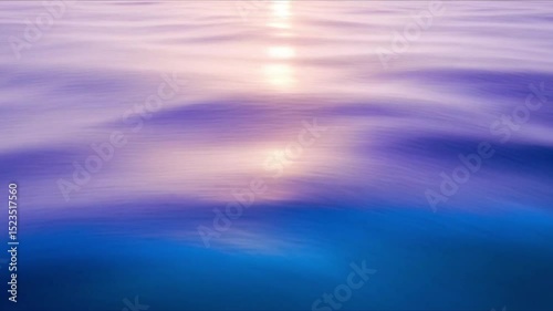 Wallpaper Mural Sun glints off the gently rippling water transitioning from violet to blue hues Torontodigital.ca