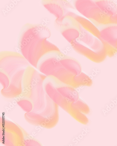 Artistic pink wave gradation color abstract illustration for wallpaper background or template