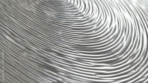Wallpaper Mural Swirling concentric silver ridges undulate in parallel curves Torontodigital.ca