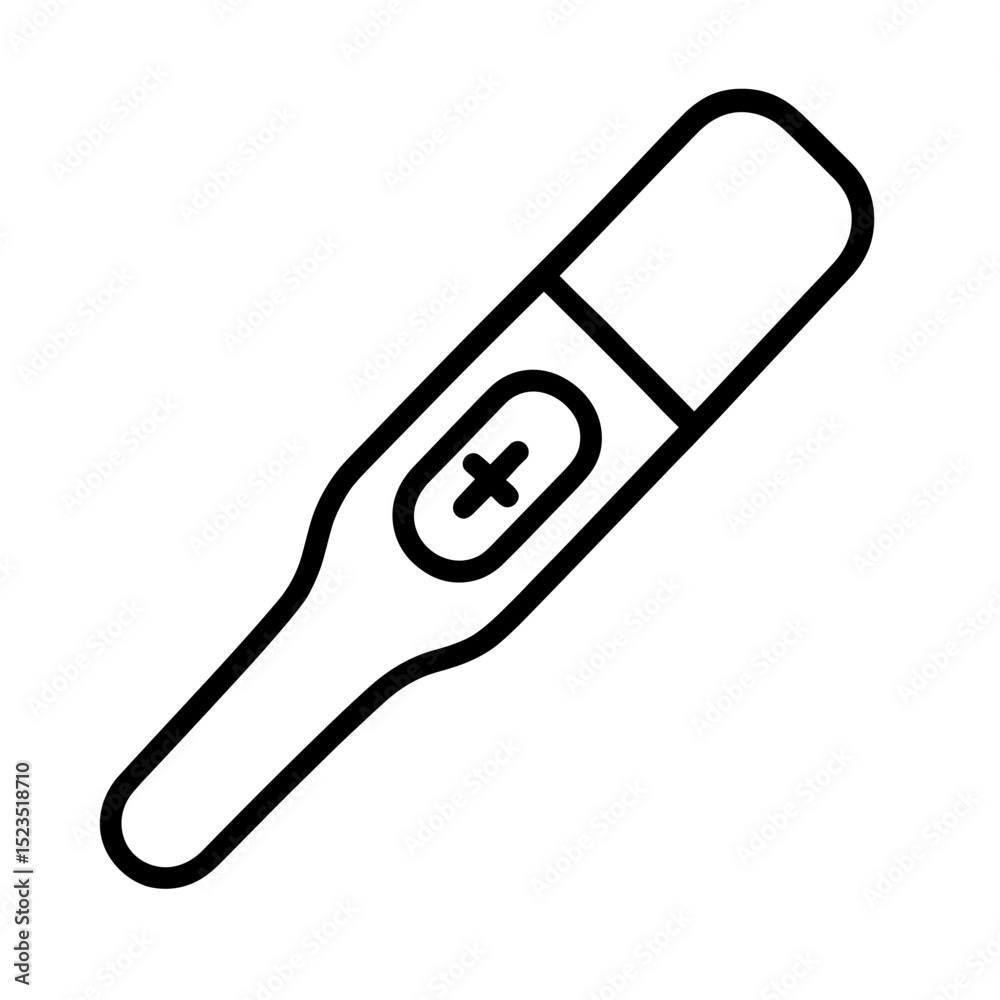 Pregnancy test icon in outline style