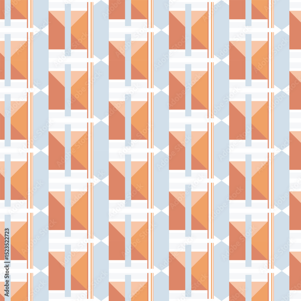 vector seamless pattern wit multiple geometric shapes