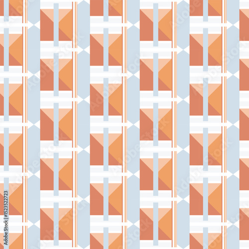 vector seamless pattern wit multiple geometric shapes