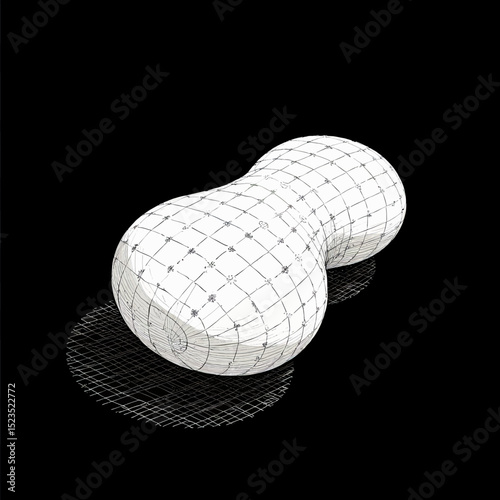 Minimalist Double Sphere Reflection on Black
