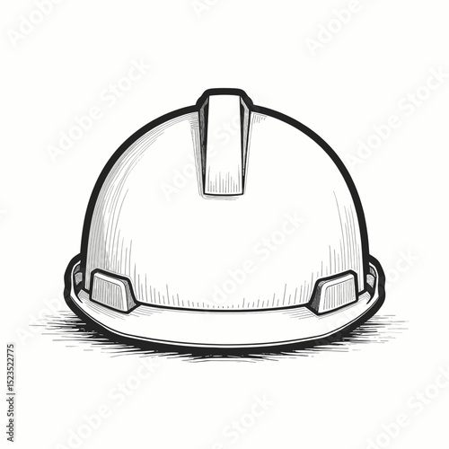 Minimalist Hard Hat on Rough Surface