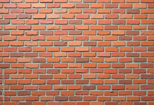 Rustic Red Brick Wall in Warm Sunset Light