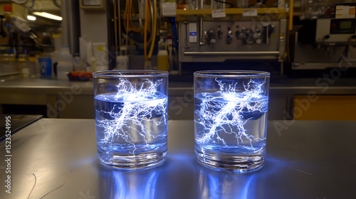 Electrical Discharge in Water Glasses

