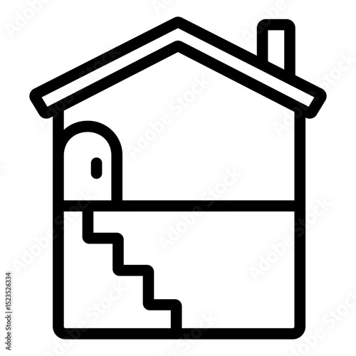 basement Line Icon