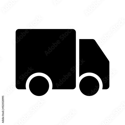 Ecommerce interface icon. Cargo ship icon, simple glyph design, representing shipping, logistics, or global trade, suitable for freight services, international business, or transportation.